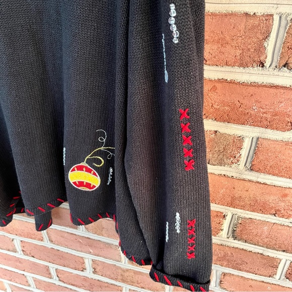 Fun, spirited, merry, happy, holiday sweater, excellent condition size: large/xl - Picture 11 of 13